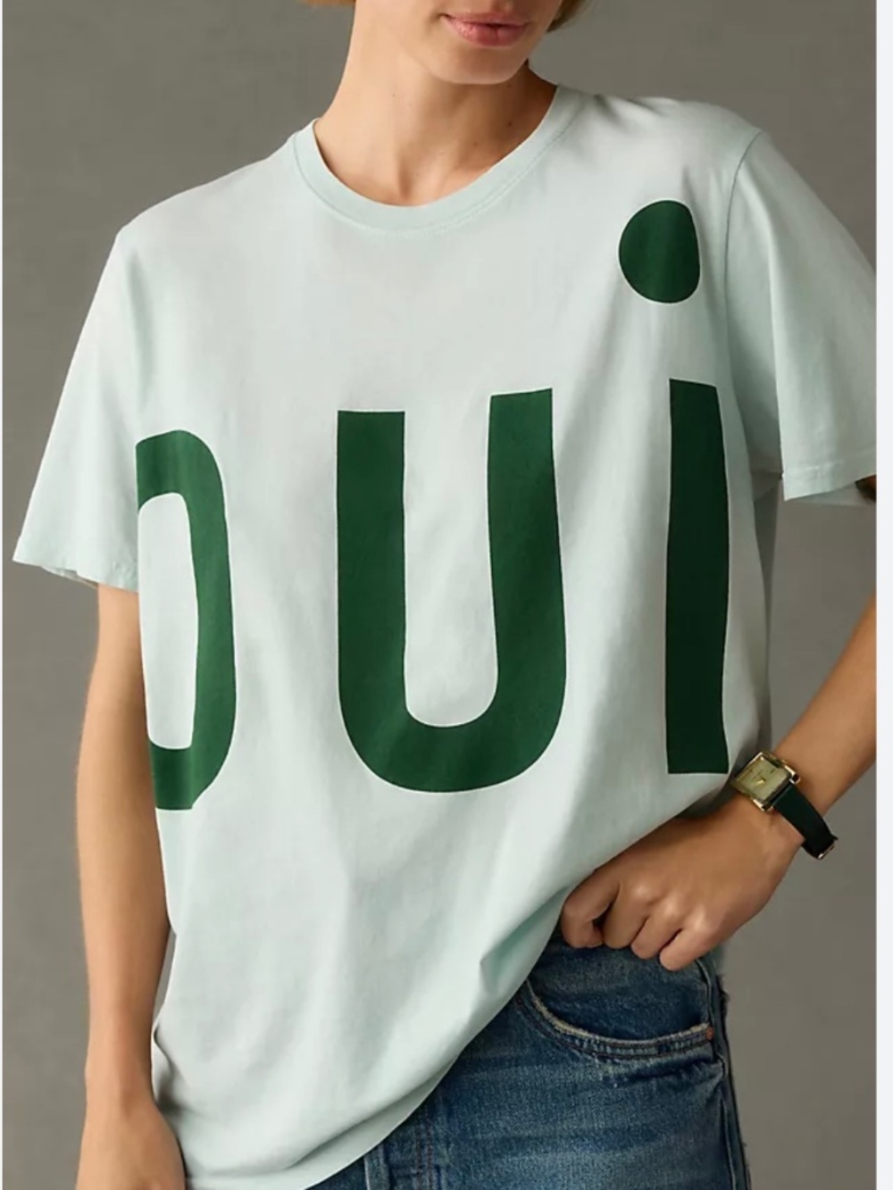 Clare V OUI Original Tee Size L